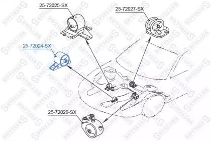 Stellox 25-72024-SX Insulator engine mounting