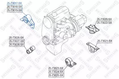 Stellox 25-73017-SX Insulator engine mounting