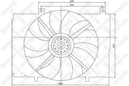 Stellox 29-99368-SX Fan and motor assy
