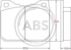 A.B.S. 36104 Колодки гальмівні A.B.S. 36104 Колодки гальмівні