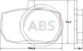 A.B.S. 36124 Brake pads A.B.S. 36124 Brake pads