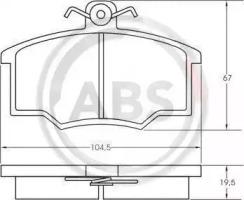 A.B.S. 36138 Brake pads A.B.S. 36138 Brake pads