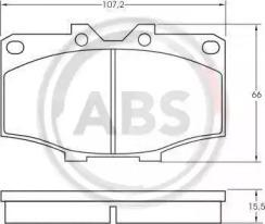 A.B.S. 36462 Brake pads A.B.S. 36462 Brake pads