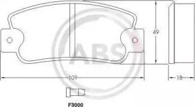 A.B.S. 36518 Brake pads A.B.S. 36518 Brake pads