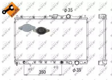 NRF 53304 Радіатор охолодження двигуна NRF 53304 Радіатор охолодження двигуна