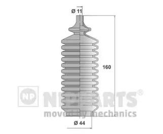 Nipparts N2845008 Пильник рульової рейки Nipparts N2845008 Пильник рульової рейки