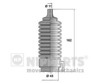 Nipparts N2845009 Пильник рульової рейки Nipparts N2845009 Пильник рульової рейки