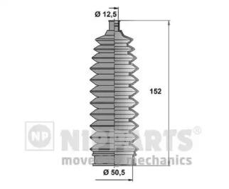 Nipparts N2848004 Пыльник рулевой рейки Nipparts N2848004 Пыльник рулевой рейки