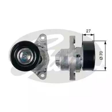 Gates T38273 Ролик натяжной Gates T38273 Ролик натяжной