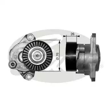 Gates T38319 Ролик натяжной Gates T38319 Ролик натяжной