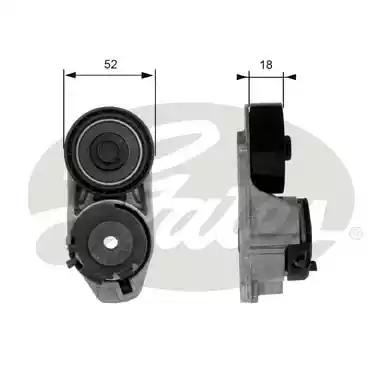 Gates T38445 Натягувач ременя поліклинового