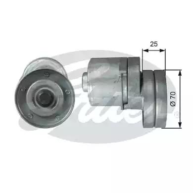 Gates T38467 Ролик натяжний ременя поліклинового Gates T38467 Ролик натяжний ременя поліклинового