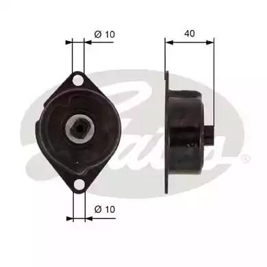 Gates T38499 Ролик натяжной Gates T38499 Ролик натяжной