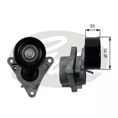 Gates T39171 Ролик натяжний ременя поліклинового