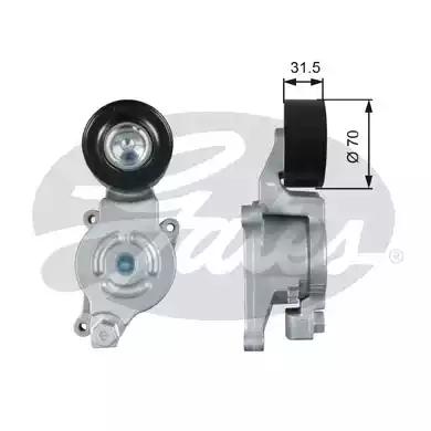 Gates T39256 Ролик натяжний ременя поліклинового Gates T39256 Ролик натяжний ременя поліклинового
