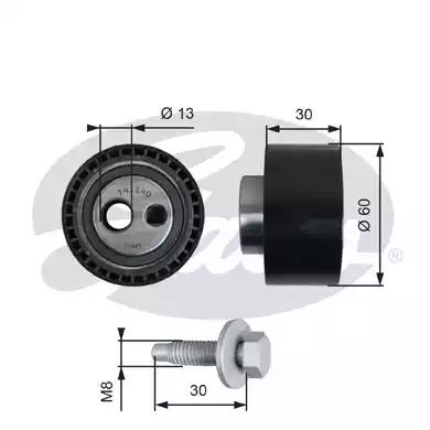 Gates T41140 Ролик натяжителя Gates T41140 Ролик натяжителя