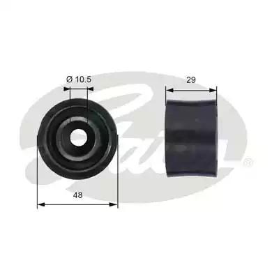 Gates T42033 Ролик обводной ремня грм Gates T42033 Ролик обводной ремня грм