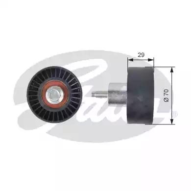 Gates T42164 Ролик обводной ремня грм