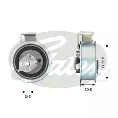 Gates T43018 Ролик натяжителя Gates T43018 Ролик натяжителя
