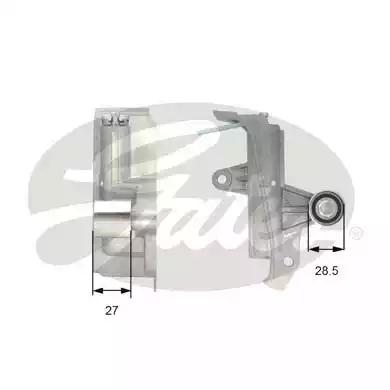Gates T43028 Ролик натяжний ременя поліклинового Gates T43028 Ролик натяжний ременя поліклинового