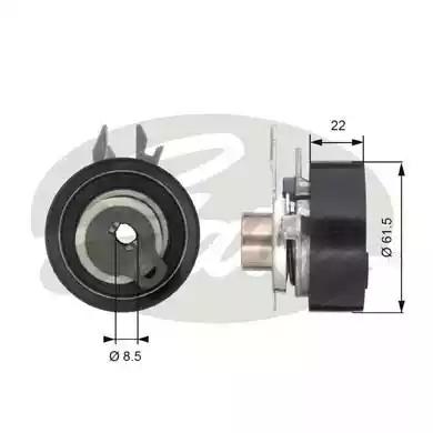 Gates T43061 Ролик натяжной Gates T43061 Ролик натяжной