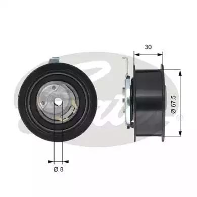 Gates T43062 Ролик натяжний ременя ГРМ