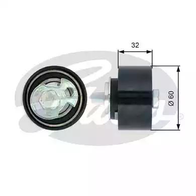Gates T43124 Ролик натяжителя Gates T43124 Ролик натяжителя