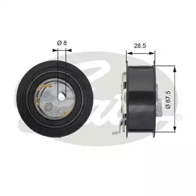 Gates T43142 Ролик натяжний ременя ГРМ