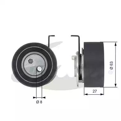 Gates T43150 Ролик натяжителя