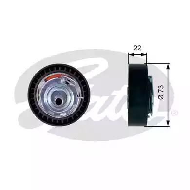 Gates T43225 Ролик натяжителя Gates T43225 Ролик натяжителя