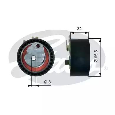 Gates T43238 Ролик натяжной