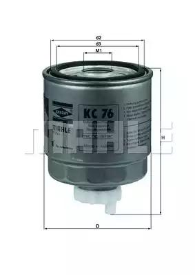 Mahle Original KC 76 Fuel filter
