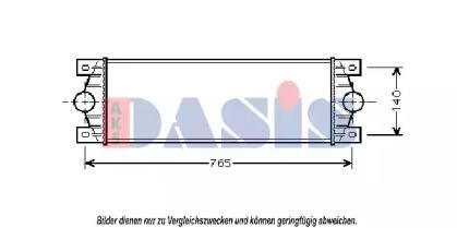 AKS Dasis 187000N Радіатор інтеркулера
