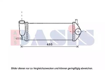 AKS Dasis 187028N Радіатор інтеркулера