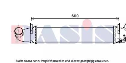 AKS Dasis 187032N Радіатор інтеркулера AKS Dasis 187032N Радіатор інтеркулера