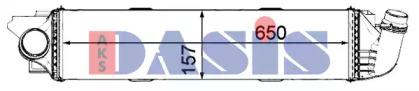 AKS Dasis 187041N Радиатор интеркуллера