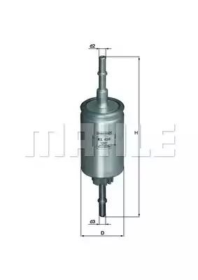 Mahle Original KL 458 Fuel filter Mahle Original KL 458 Fuel filter