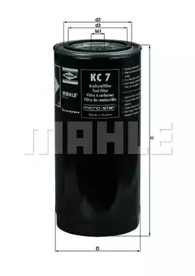 Mahle Original KC 7 Fuel filter