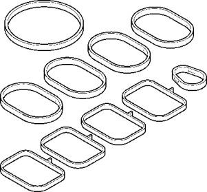 Elring 689.940 Gasket graphite Elring 689.940 Gasket graphite