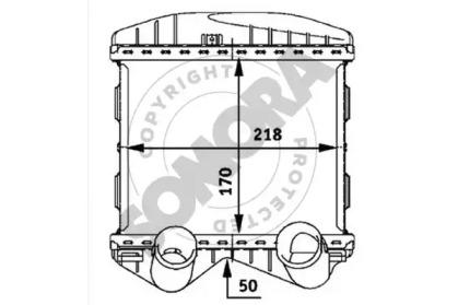 Somora 340045A Радіатор інтеркулера