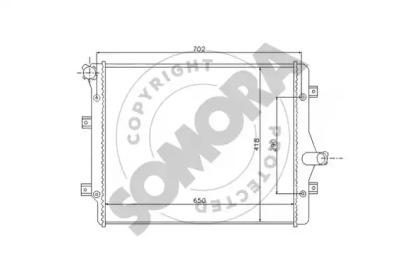 Somora 351040C Радиатор охлаждения двигателя Somora 351040C Радиатор охлаждения двигателя