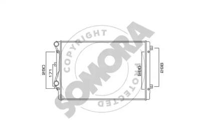 Somora 351040E Радиатор охлаждения двигателя Somora 351040E Радиатор охлаждения двигателя