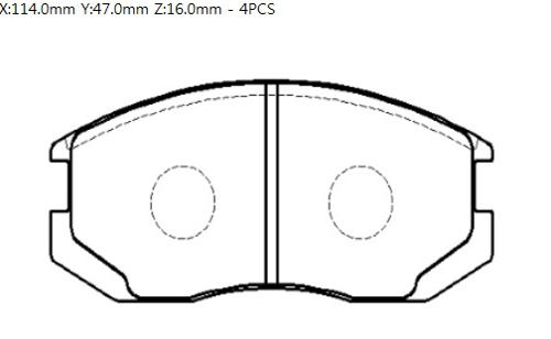 HSB HP9268 Brake pads HSB HP9268 Brake pads
