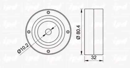 IPD 15-0333 Ролик обводной ремня грм IPD 15-0333 Ролик обводной ремня грм