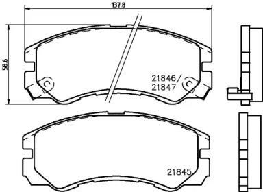 Hella 8DB 355 027-341 Brake pads Hella 8DB 355 027-341 Brake pads