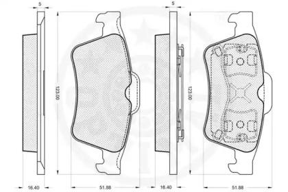 Optimal 84200 Brake pads Optimal 84200 Brake pads