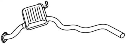 Fonos 619728 Muffler assy front Fonos 619728 Muffler assy front