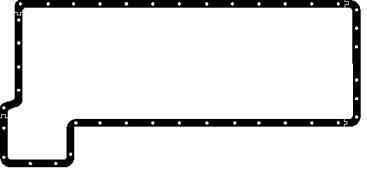 Elring 001.652 Gasket oil pan Elring 001.652 Gasket oil pan