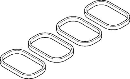 Elring 008.430 Gasket graphite Elring 008.430 Gasket graphite