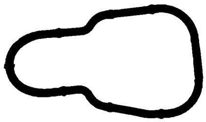 Elring 050.460 Gasket graphite Elring 050.460 Gasket graphite